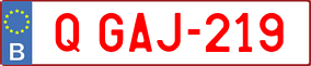 Trailer License Plate